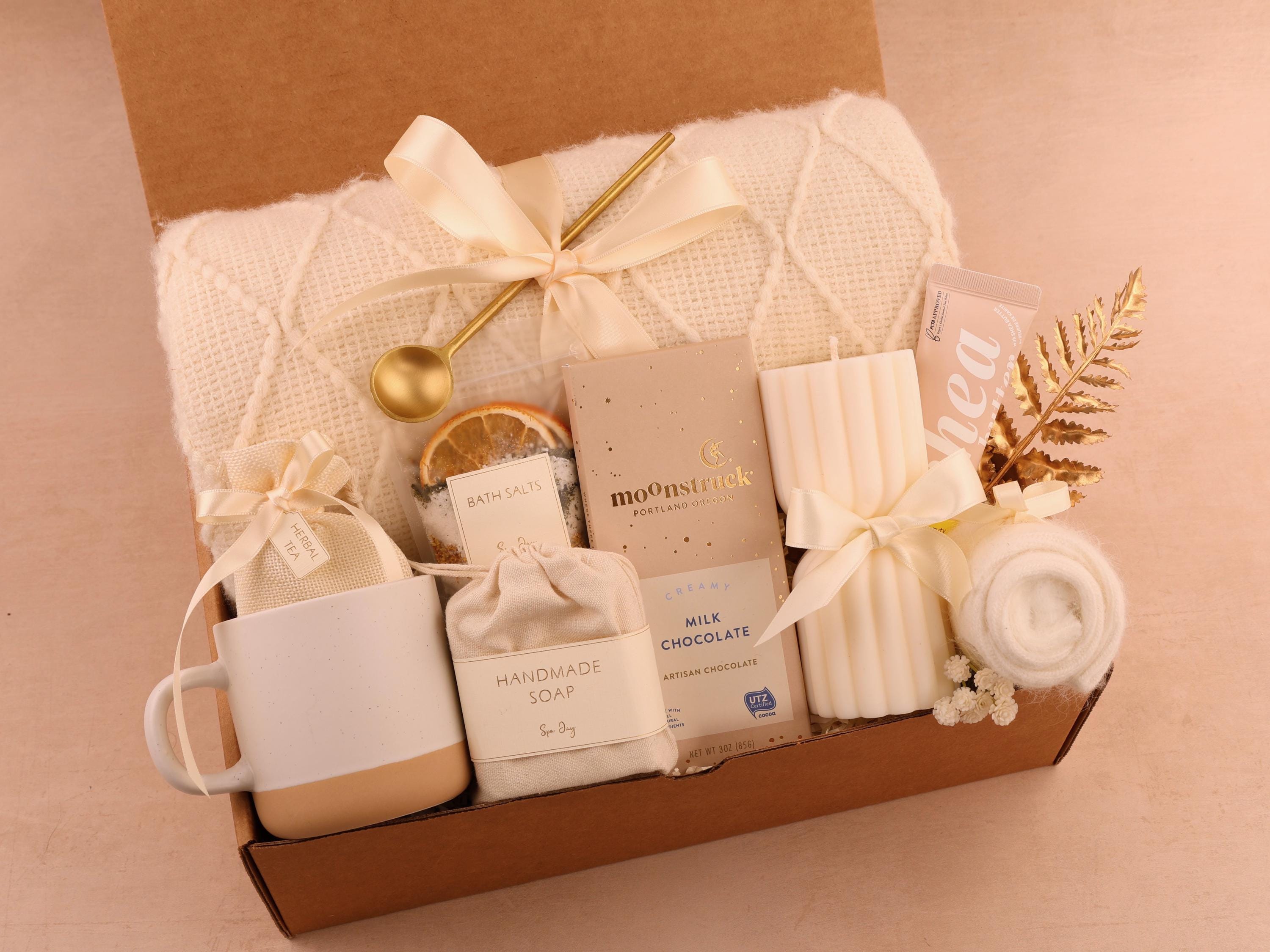 Birthday Gift Box, Cozy Spa Gift Basket for Her
