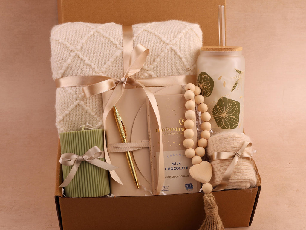 Thank you gift, thank you gift for friend, Hygge Gift Box with Blanket, thank you gift box, thank you gift mentor, teacher, coworker