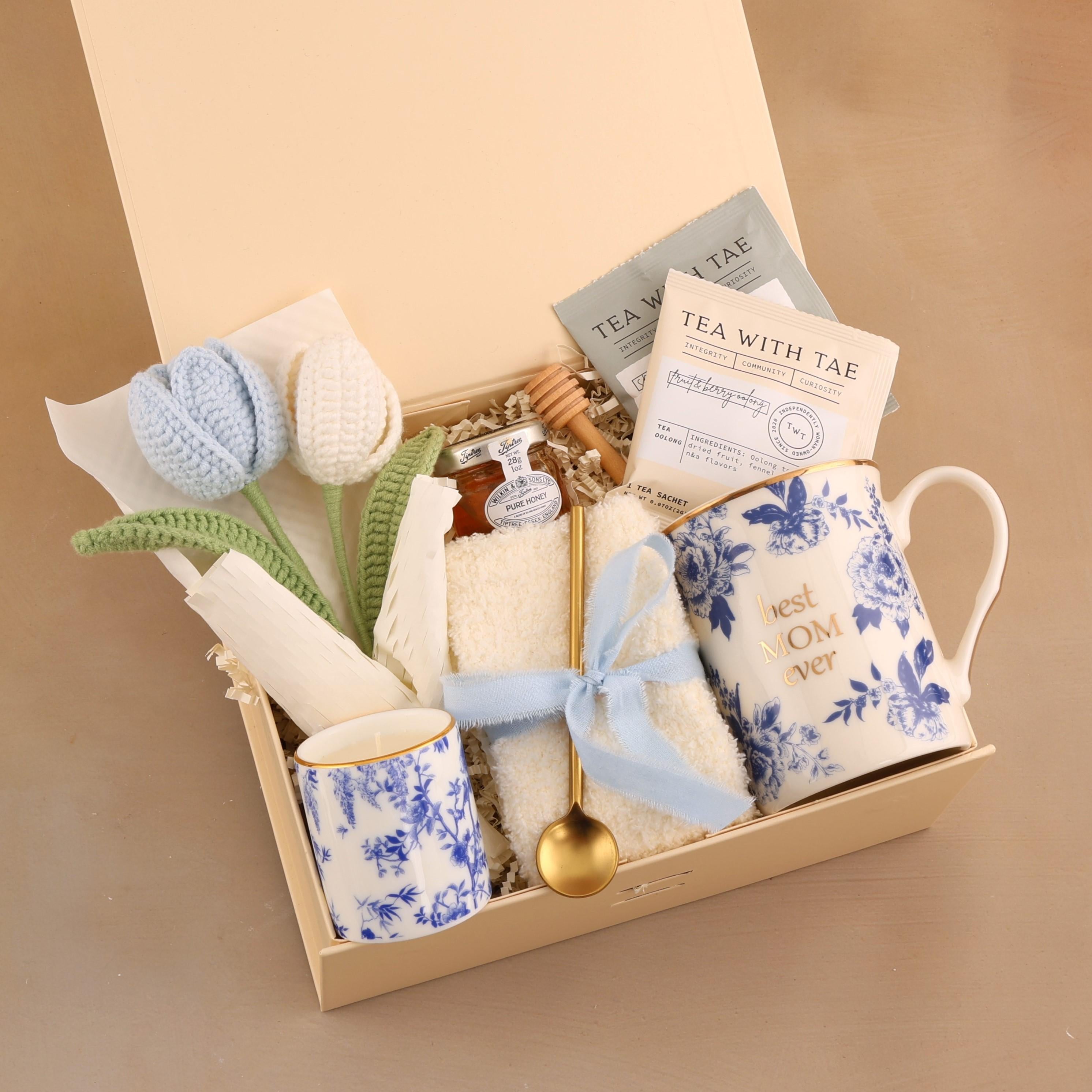 Hug In A Box, Encouragement Gift, Mom Gift Set, Hygee Gift Box, Thinking Of You Box, Cozy Care Package, Self Care Basket, Blanket Gift Box